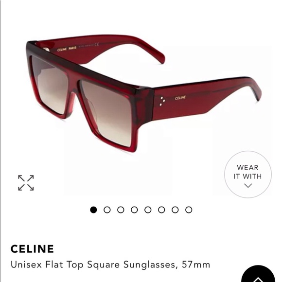 Celine Accessories - Celine Bordeaux flat top sunglasses